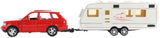 Toi-toys Rückziehauto mit Wohnwagen 1:48