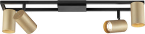 Brilliant Salor – Deckenleuchte – Gu10 4 x 5 W – 350 lm – 3000 K – dimmbar – Schwarzgold