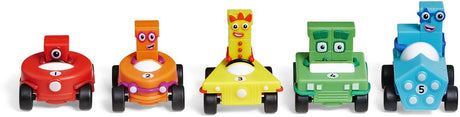 Lernressourcen, Zahlenblöcke, Minifahrzeuge-Set – Lernspielzeug. - 3+