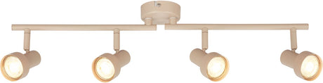 Briloner b.k.licht tapp - Aufbaustrahler - Deckenstrahler (Deckenlampe) - 4x GU10-Fassung - Taupebeige - 60,5 cm