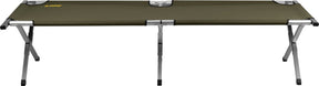 Abbey camp campingbed xl - luxe - zwart - 200 x 68 x 43 cm - aluminium