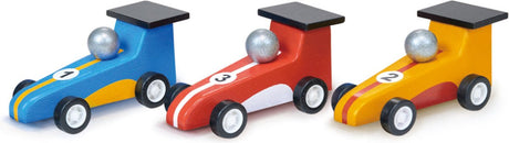 Mentari-Fahrzeuge – Rennwagen zum Zurückziehen – 9 x 4,2 x 4,1 cm – 3 Stück – 3 Jahre