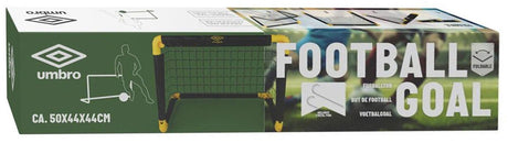 Umbro Fußballtor – Fußballtor 50 x 44 x 44 cm – faltbares Fußballtor – leicht zu verstauen – Fußball-Trainingstor für Kinder und Erwachsene – Kunststoff – Schwarz Gelb