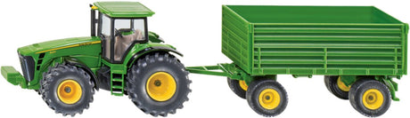 Siku 1953, John Deere Traktor mit Anhänger, Maßstab 1:50, Metall-Kunststoff