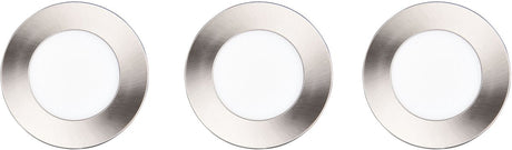 Trio himal - Einbaustrahler - Nickel matt - inkl. 3x SMD 3,5 W - Deckenmontage - Helligkeit einstellbar - Dip-Schalter