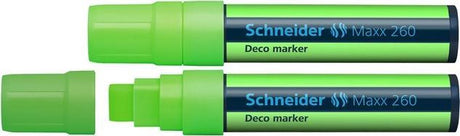 Schneider schrijfwaren schneider krijtmarker - maxx 260 - fluorgroen - 2 stuks - krijtstift - s-126011-2