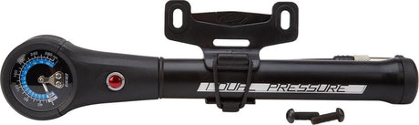 Bbb Cycling Dual-Druck-Mini-Fahrradpumpe mit Manometer – Fahrradpumpe Mountainbike – Vorderradgabel und Dämpferpumpe – 21 bar – Schwarz – bmp-39