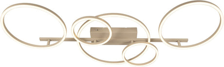 Lucide nicola - plafonnière (plafondlamp) - led - cct - 1x37w 2700k 4000k - taupe - essential