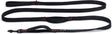 Beeztees parinca premium hondenriem 3 meter - hondenlijn - met 3 handvaten - nylon - zwart - 300cmx25mm