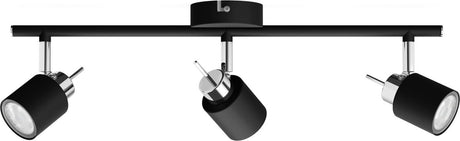 Philips led philips meranti opbouwspot - 3-lichts - zwart