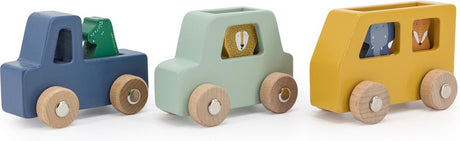 Trixie -Holzautos mit Tieren, 3..