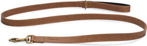 Beeztees balacron ax - hondenriem - kunstleer - bruin - 180x2,5 cm