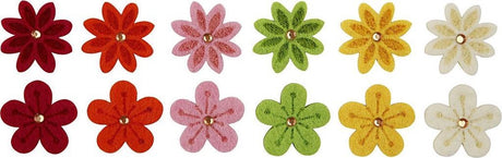 Kreativunternehmen https: www.cchobby.nl Felt-flowers-with-rhinestone-d-30-mm-thickness-2-5-mm-12-piece-1-box