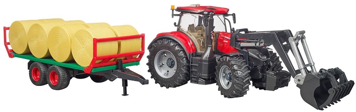 BRUDER -Traktor -Fall mit Balenaanger
