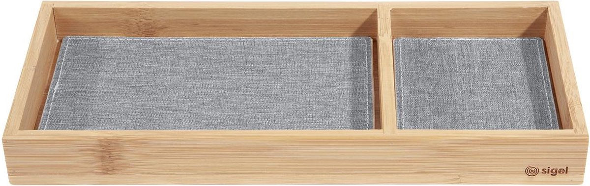 Sigel-Stiftbox – Augenstil – Bambus – 245 x 109 x 25 mm – mit Einlage – si-sa205