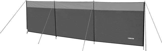 Abbey Camp Windschutz – Polyester – 500 x 140 cm – Grau Hellgrau