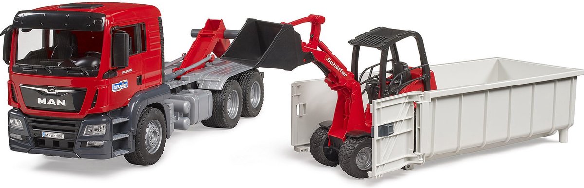 BRUDER CAR Truck Man mit Schaufel Schaeffer