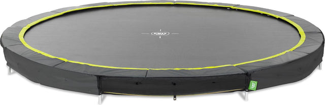 Exit toys exit silhouette sporttrampoline ø366cm - inground - ingraaftrampoline - rond - voor kinderen - zwart