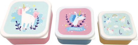 Puckator Snackboxen Einhorn Einhorn 3er Set -