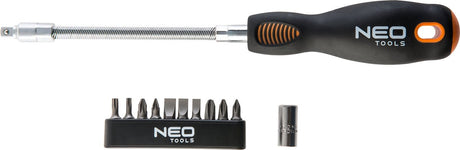 Neo tools flexibele schroevendraaier met losse bitjes