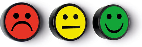 Smit visueller Magnet Smiley 35mm grün 5 Stück