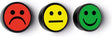 Smit visual magneet smiley 35mm groen 5 stuks