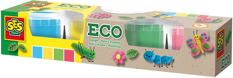 Ses Creative Ses Eco Clay – 4 Tontöpfe