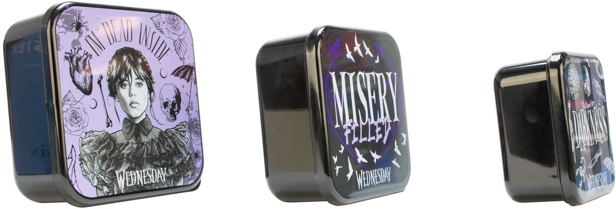 Blue sky studios wednesday lunch boxes 3 in 1 snack pots
