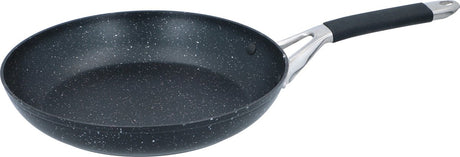 Alpina Bratpfanne 28 cm – Bratpfanne mit Antihaftbeschichtung – Pfanne für alle Herdarten – auch für Induktion – PFOA-frei – Schwarz Silber