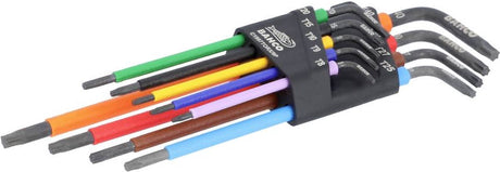Bahco c1997torx 9p T-Profil-Winkelschraubendreher-Set T 8, T 9, T 10, T 15, T 20, T 25, T 27, T 30, T 40 9-teilig