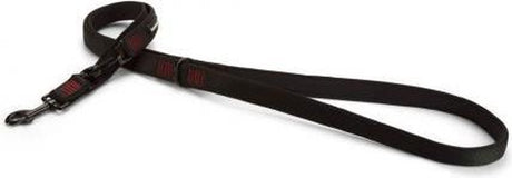 Beeztees Parinca Premium Hundeleine – Dressur-Hundeleine – verstellbar – Nylon – Schwarz – 200 cm x 25 mm, Einheitsgröße