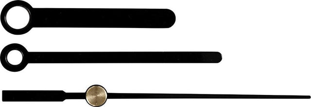 Creativ Company kreatives Uhrzeiger-Set schwarz 4 5,5 7,5 cm 3-teilig