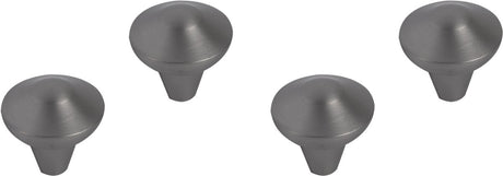 Differnz groningen knop 20 mm - gun metal