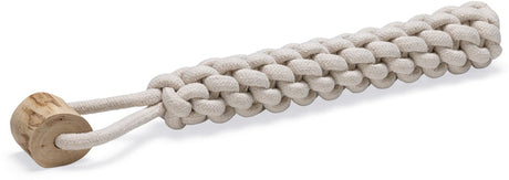 Beeztees Zahnseide-Seil Osa – Hundespielzeug – Kauspielzeug Hund – L – Baumwolle, Kaffeeholz – 42 cm, Einheitsgröße