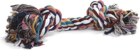 Beeztees Zahnseideseil – Hundespielzeug – 4 Knoten – farbig – ca. 360 Gramm – 60x7x7 cm Einheitsgröße