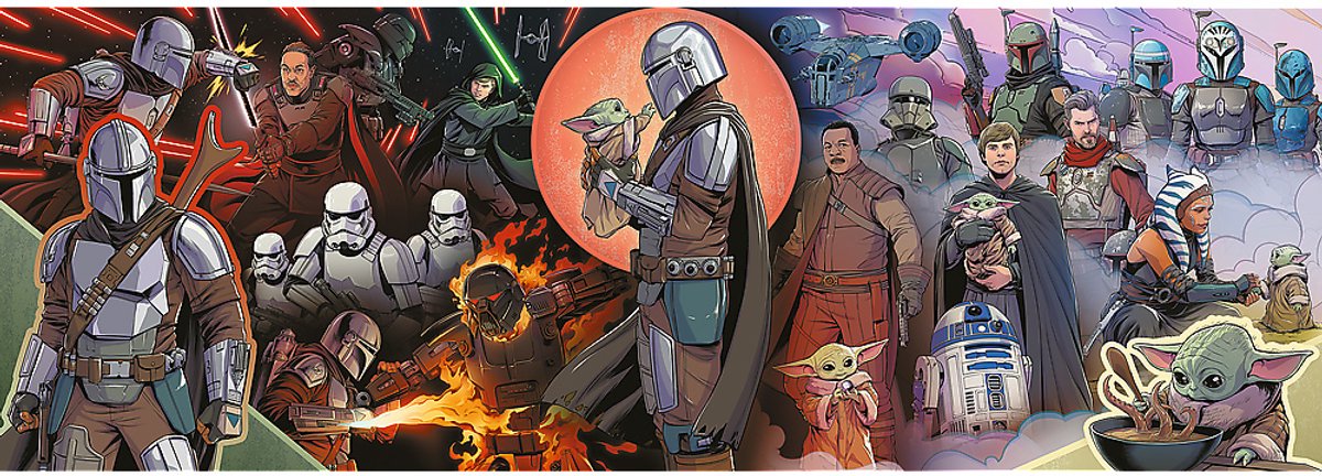 Trefl Star Wars Puzzle – Mandalorianer – 1000 Teile Panorama.