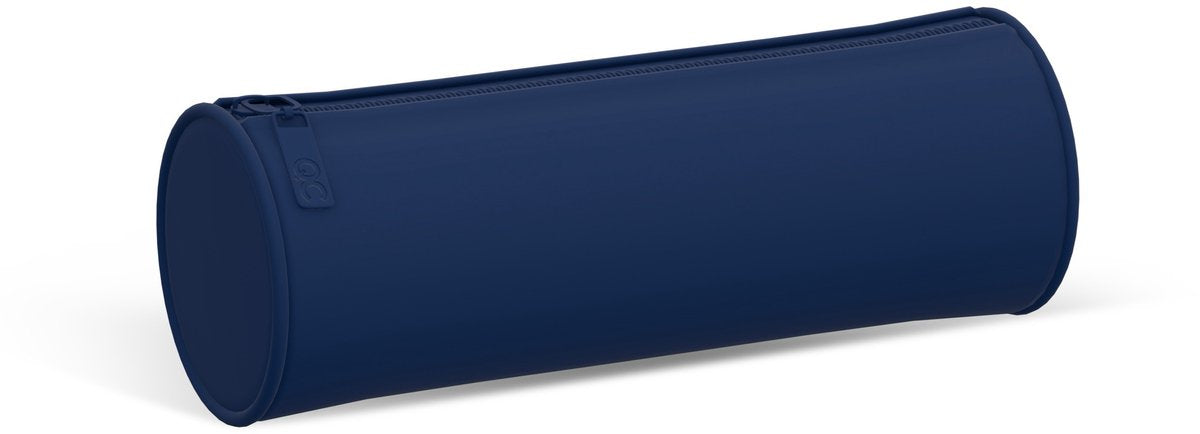 Qc colour marineblauwe pennenzak - rond - 21cm