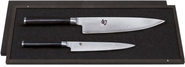 Kai messenset shun classic - 32 lagen damaststaal - (universeel mes + koksmes) 2-delig - dms-220