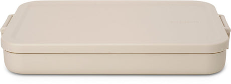 Brabantia Make Take Lunchbox Brotkasten – flach – Kunststoff – weiches Beige