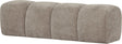 Woood Mojo Esszimmerbank 164 cm – gerippter Stoff – dunkler Sand – 49 x 164 x 45