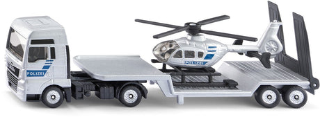Siku 1759, man truck met politie helicopter, schaal 1:87, metaal kunststof