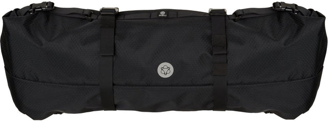 Agu venture - stuurtas - 17l - fietstas - zwart - roll-top sluiting - 3m reflectie - gerecycled polyester - met afstandhouders