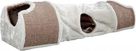 Trixie Kratztunnel Hellgrau Braun Taupe 110x30x38 cm