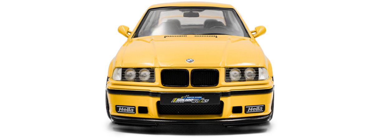 Solido bmw e36 m3 dakar yellow 1:18