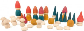 Grapat - Nins Tomten - Spielfiguren aus Holz - 42 Teile