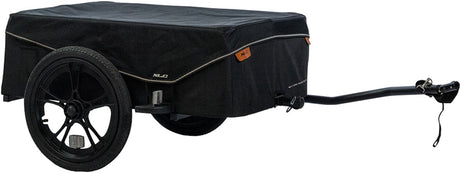 XLC BS-C11 Lastenfahrradanhänger – Fahrradanhänger – Bikepacking – faltbar – wasserdicht – Schwarz