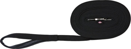 Trixie Hundeleine Schleppleine Gurtband schwarz