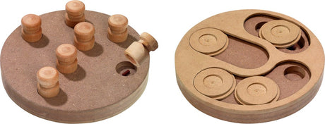 Flamingo-Hundespielzeug – Brain Train Penny – Intelligenzspiel aus Holz für Hunde – 2-in-1-Puzzle – Gehirnarbeit für Hunde – 32 cm