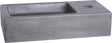 Differnz Ravo-Brunnen - Betonwaschbecken - Dunkelgrau - 38,5 x 18,5 x 9 cm