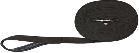 Trixie Hundeleine Schleppleine Gurtband schwarz